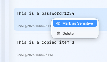 RogerThat sensitive text masking feature protecting private content