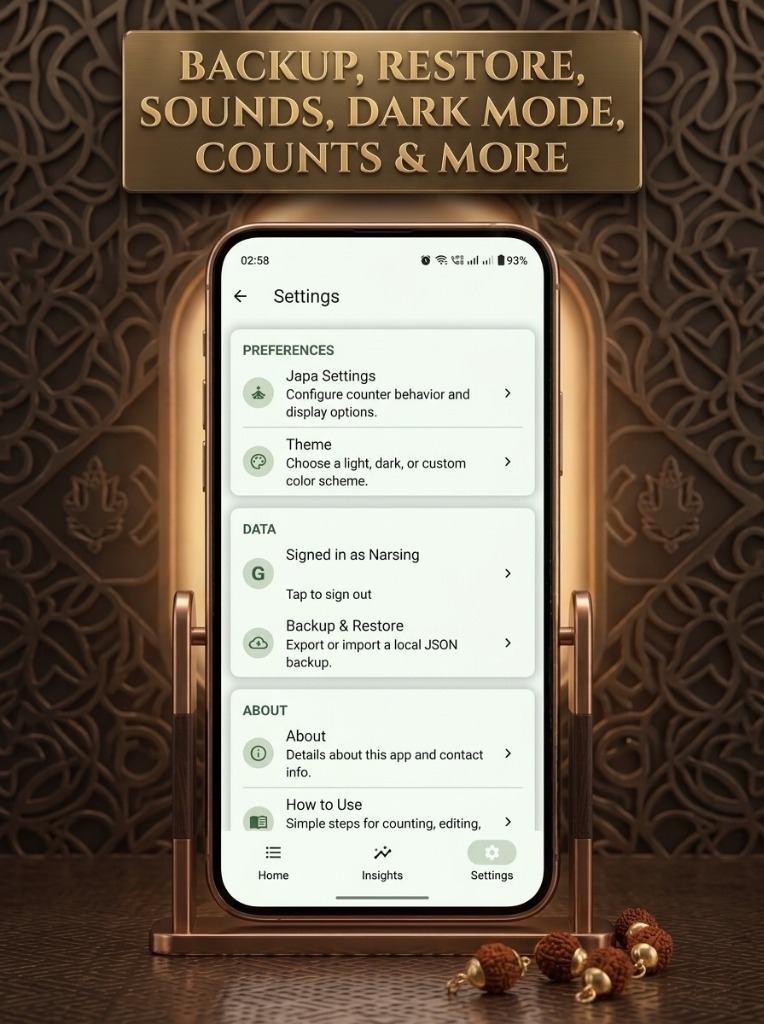 App settings