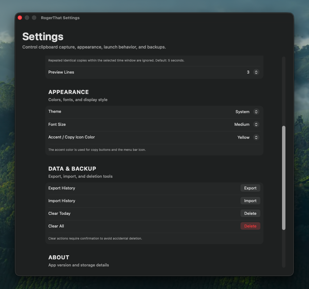 Settings 2